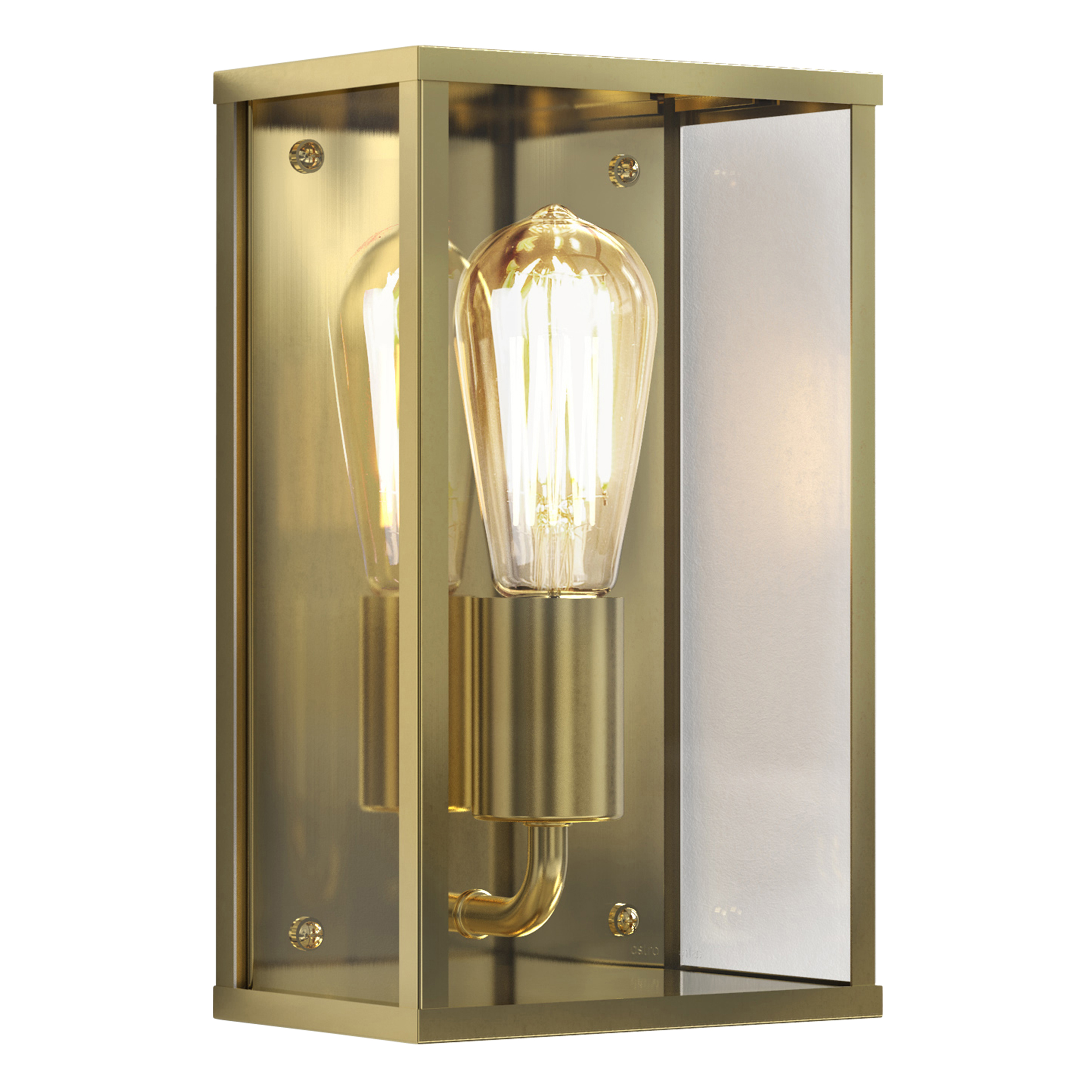 Astro Homefield Outdoor Wall Light in Natural Brass